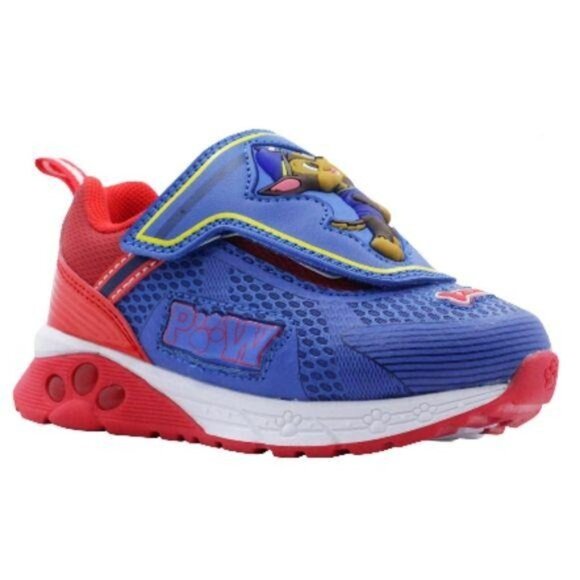 Nickelodeon Paw Patrol Toddler Light-Up Sneakers Size 10 Blue Red Self-Closure - Picture 3 of 8